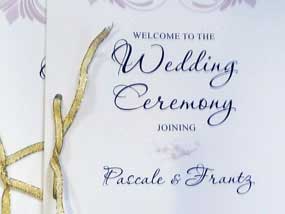 Wedding Ceremony Program Design by Cesar Omar Sanchez